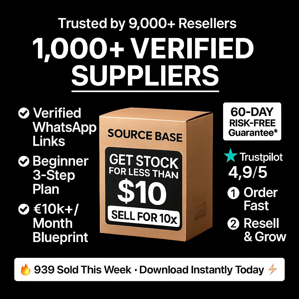 1,000+ Verified Suppliers - Become Profitable