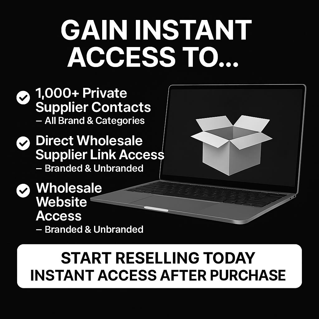 1,000+ Verified Suppliers - Become Profitable