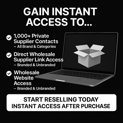 1,000+ Verified Suppliers - Become Profitable